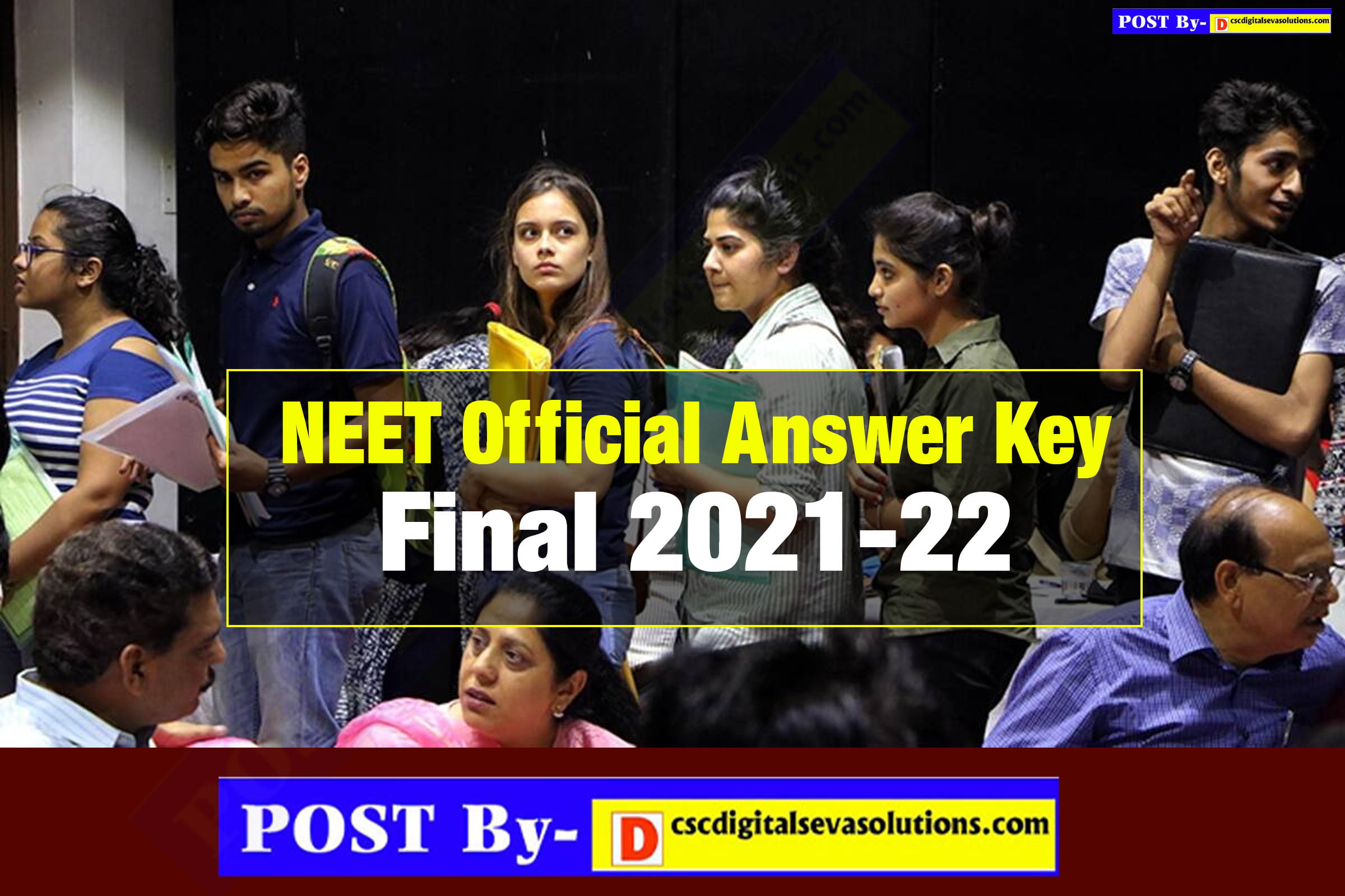 NEET Official Answer Key 2022: PDF Download Question?