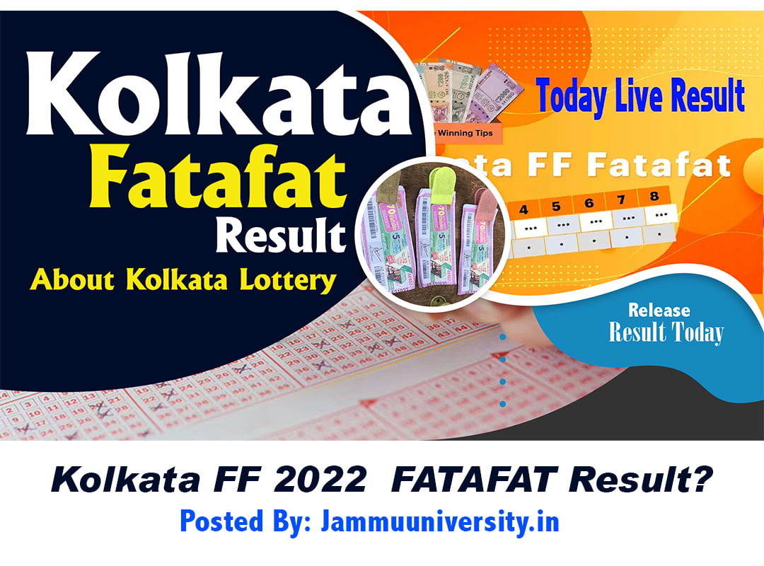 Kolkata FF Fatafat Result 07 August  Result Live, Kolkata FF?