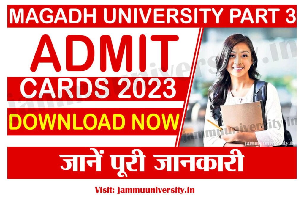 Magadh University Part 3 Admit Card 2023 Direct Download Link