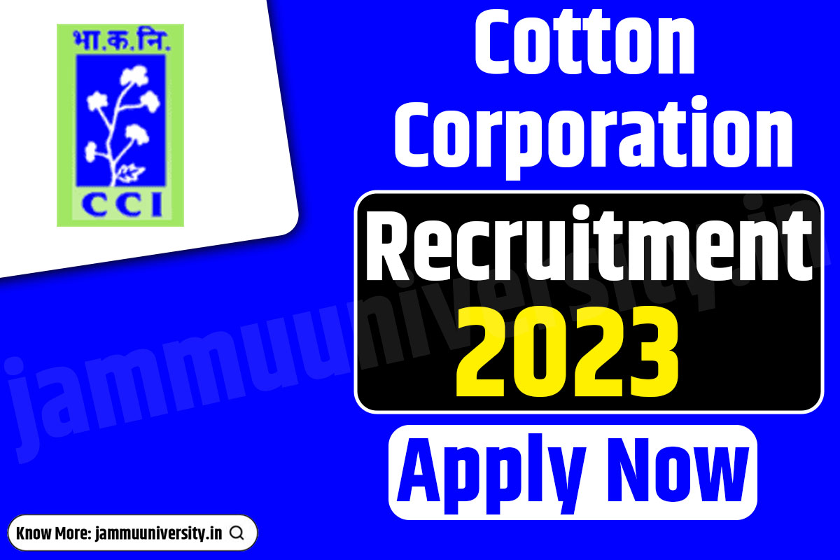 Cotton Corporation Recruitment 2023
