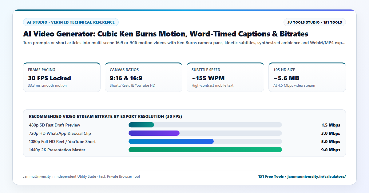 AI Video Generator infographic illustrating text to video, sora ai alternative, ai avatar video and faceless video creator benchmarks