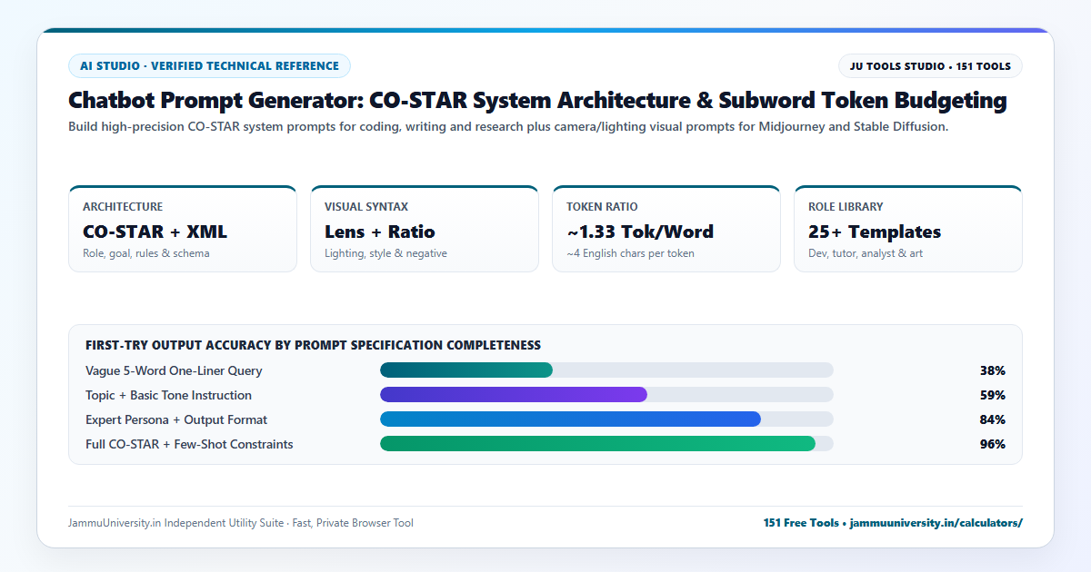 Chatbot Prompt Generator infographic illustrating chatgpt prompts, midjourney prompt builder, best ai prompts and prompt creator benchmarks