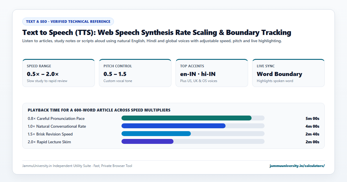 Text to Speech infographic illustrating read text aloud, voice generator, AI voice synthesis and text to audio converter benchmarks