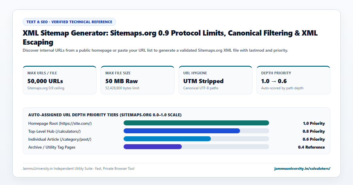 XML Sitemap Generator infographic illustrating create sitemap, google sitemap maker, website url list and SEO sitemap creator benchmarks